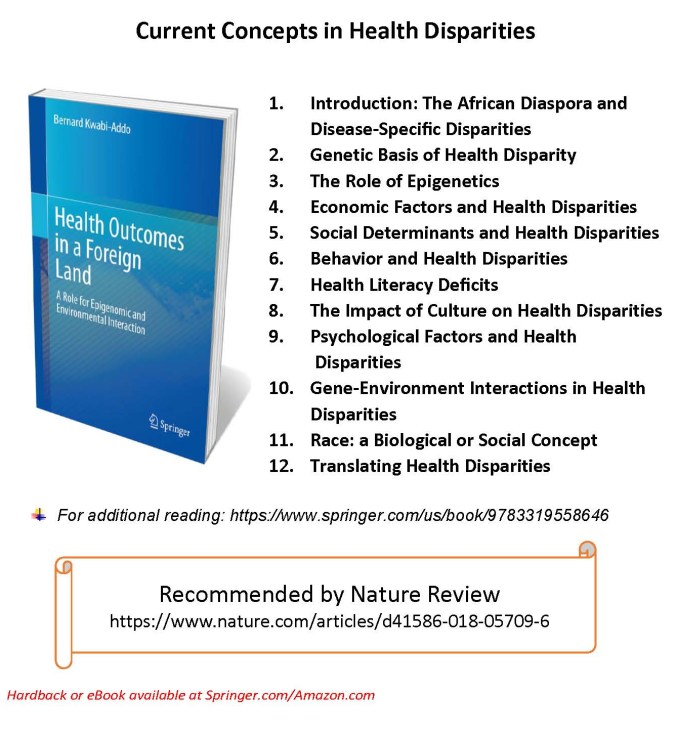 Current Concepts in Health Disparities